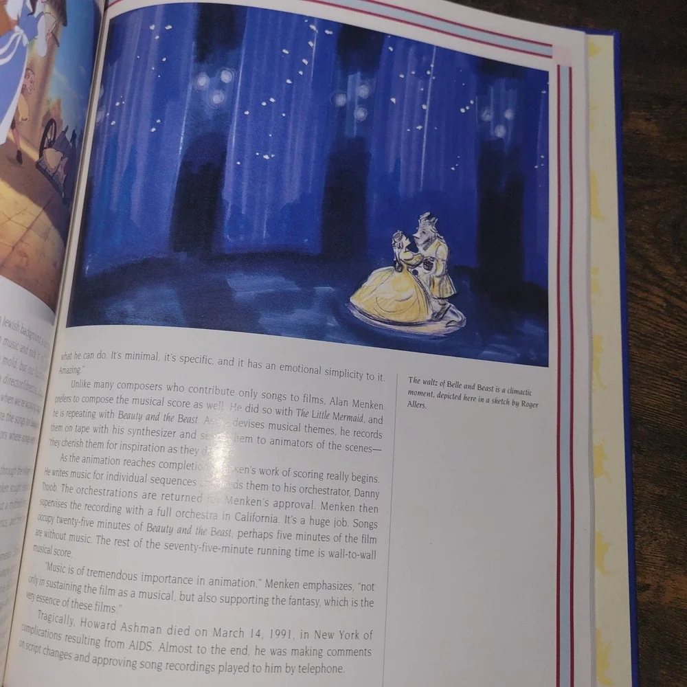 Disney Art‎ of Animation Bob Thomas Mickey Mouse Beauty and the Beast 1991 Book